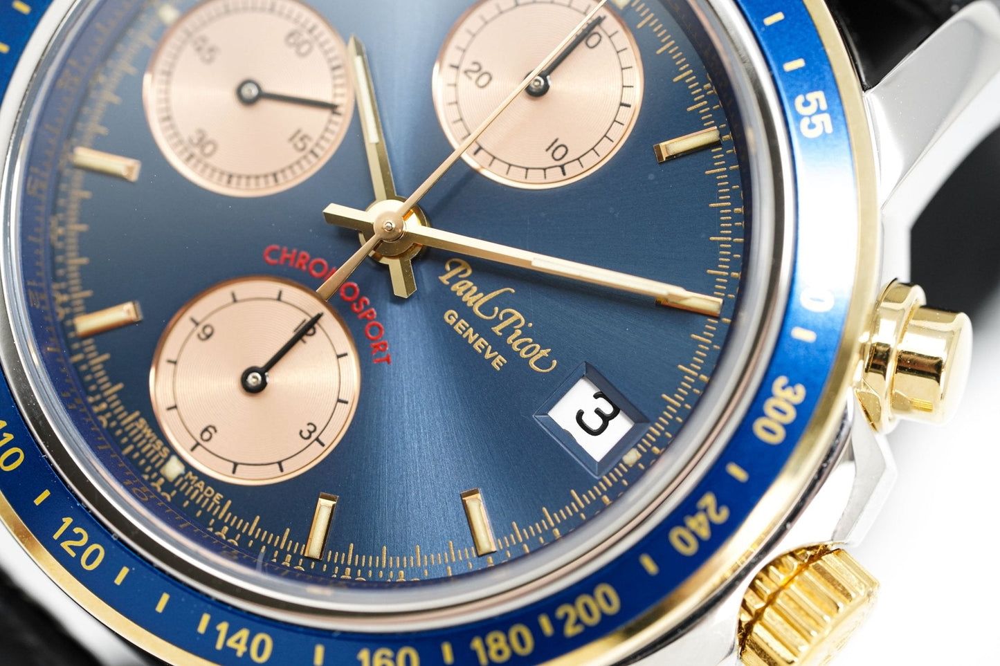 Paul Picot Men's Watch Chronosport Chronograph Blue P7005.222.254