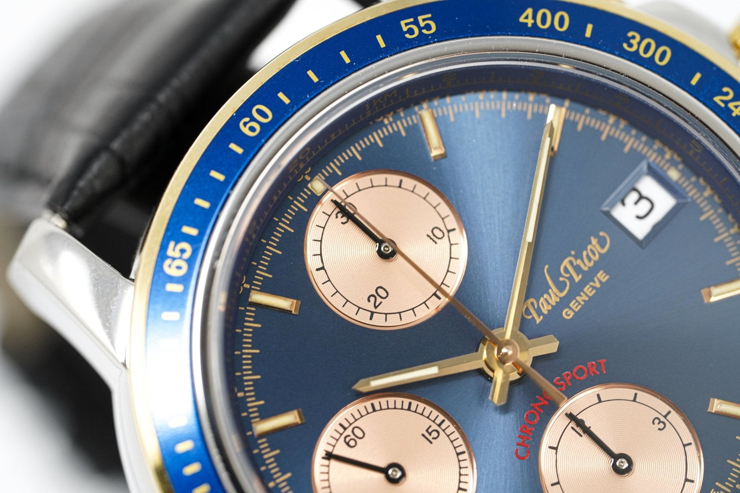 Paul Picot Men's Watch Chronosport Chronograph Blue P7005.222.254