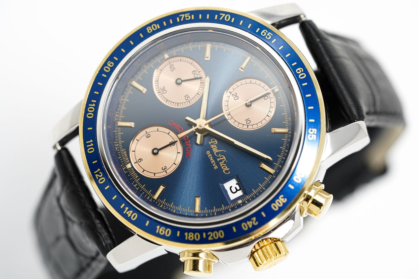 Paul Picot Men's Watch Chronosport Chronograph Blue P7005.222.254