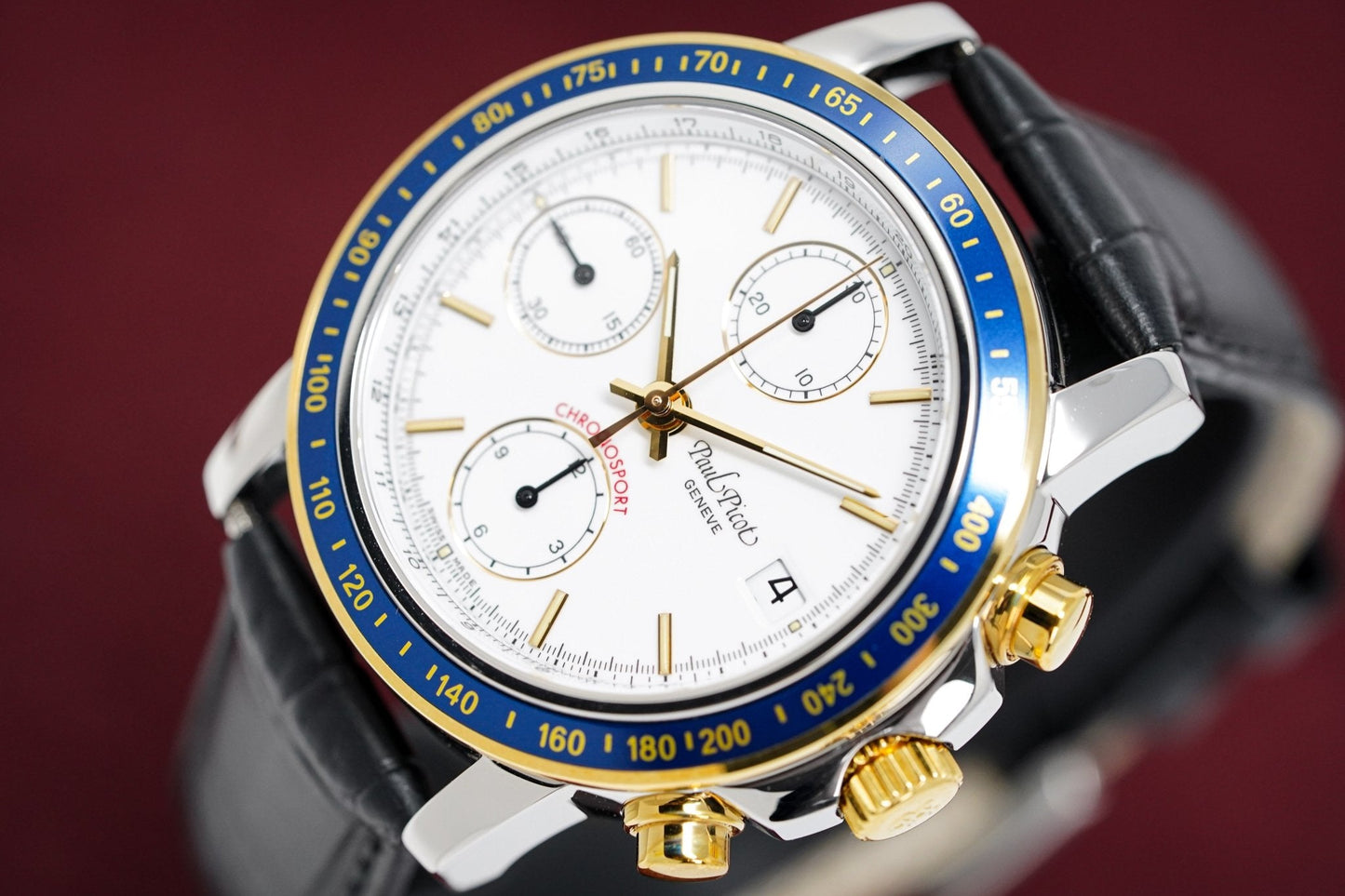 Paul Picot Men's Watch Chronosport Chronograph White P7005.W22.112