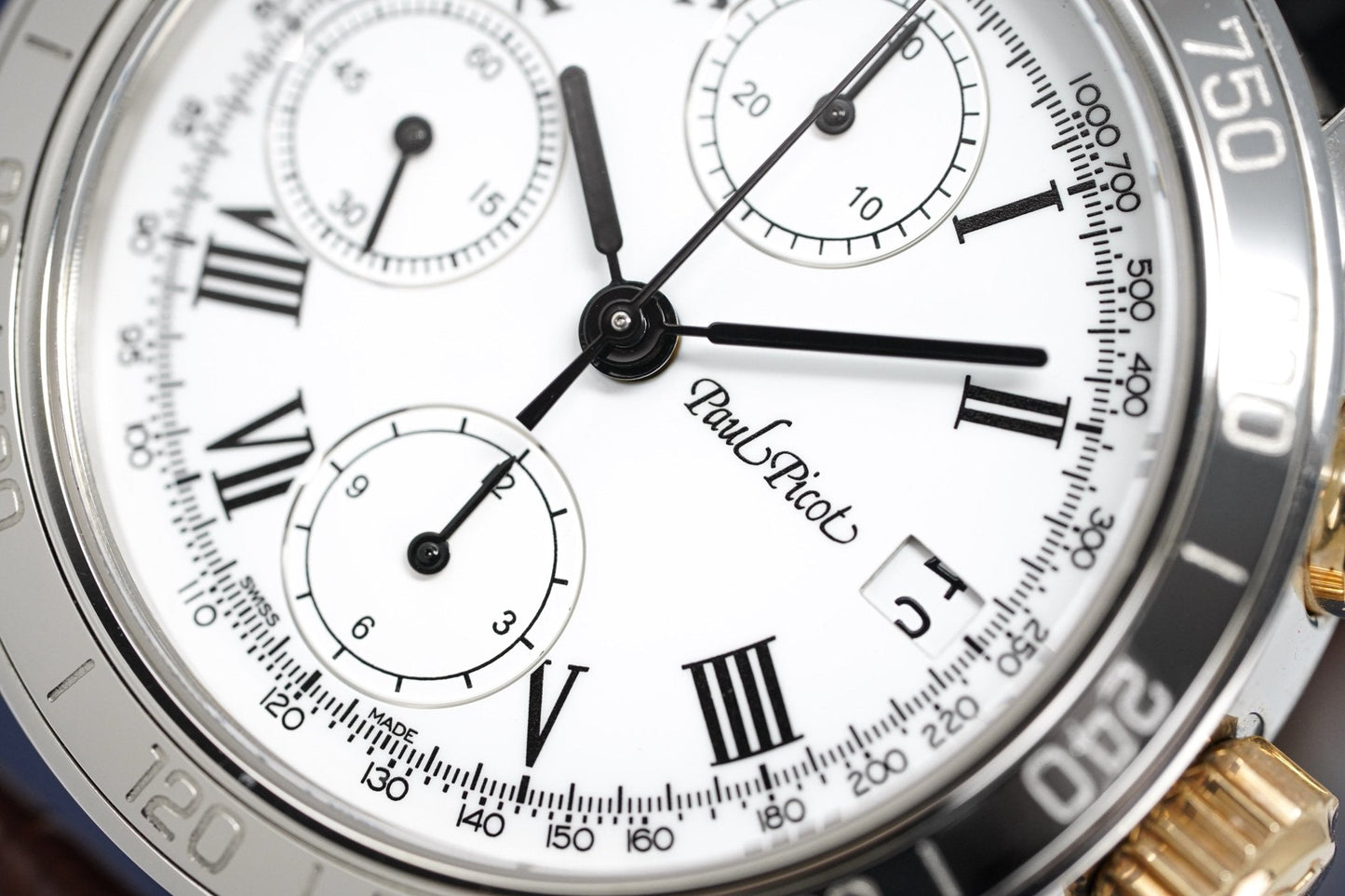 Paul Picot Men's Watch Chronosport Chronograph White P7034.20A.113