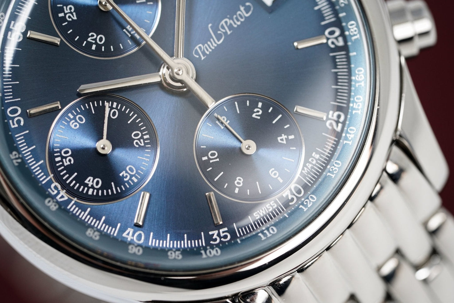 Paul Picot Men's Watch Telemark Chronograph Blue P4102.20.221/B