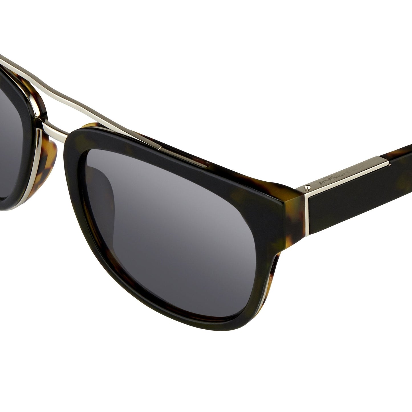Phillip Lim Men's Sunglasses Rectangular Tortoiseshell and Fog Green PL144C6SUN