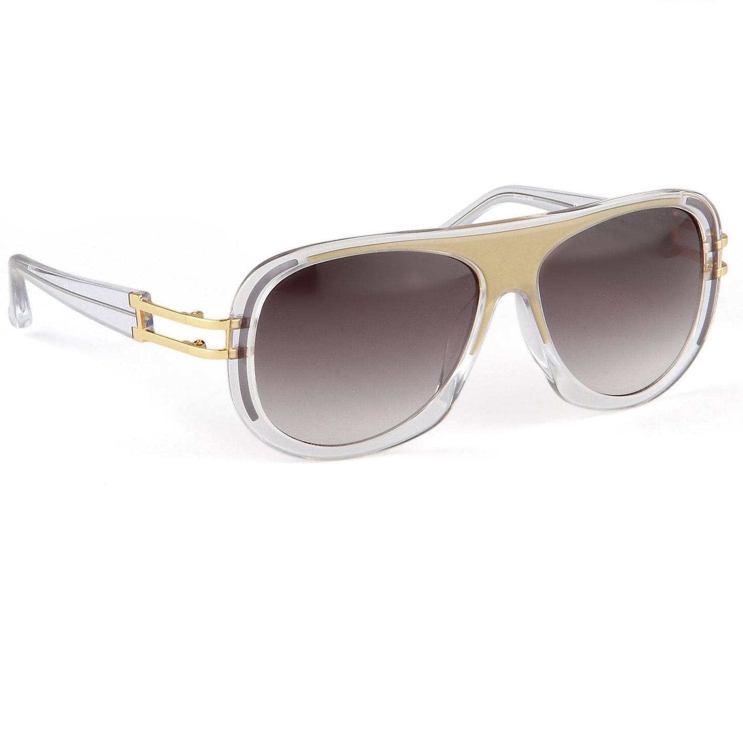 Prabal Gurung Sunglasses Olive Clear and Grey