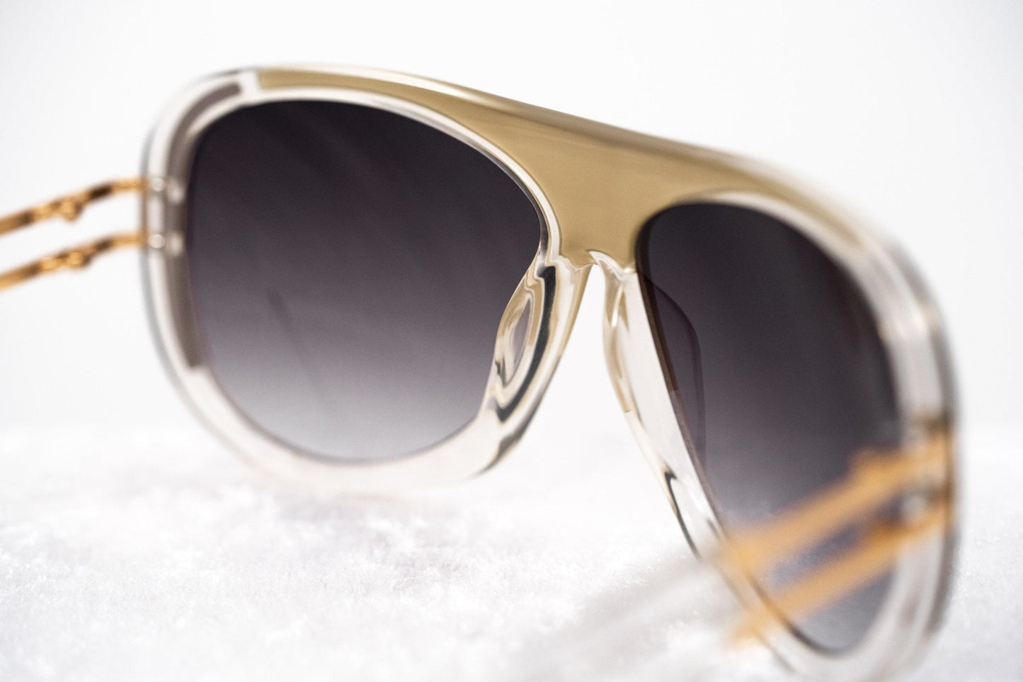 Prabal Gurung Sunglasses Olive Clear and Grey