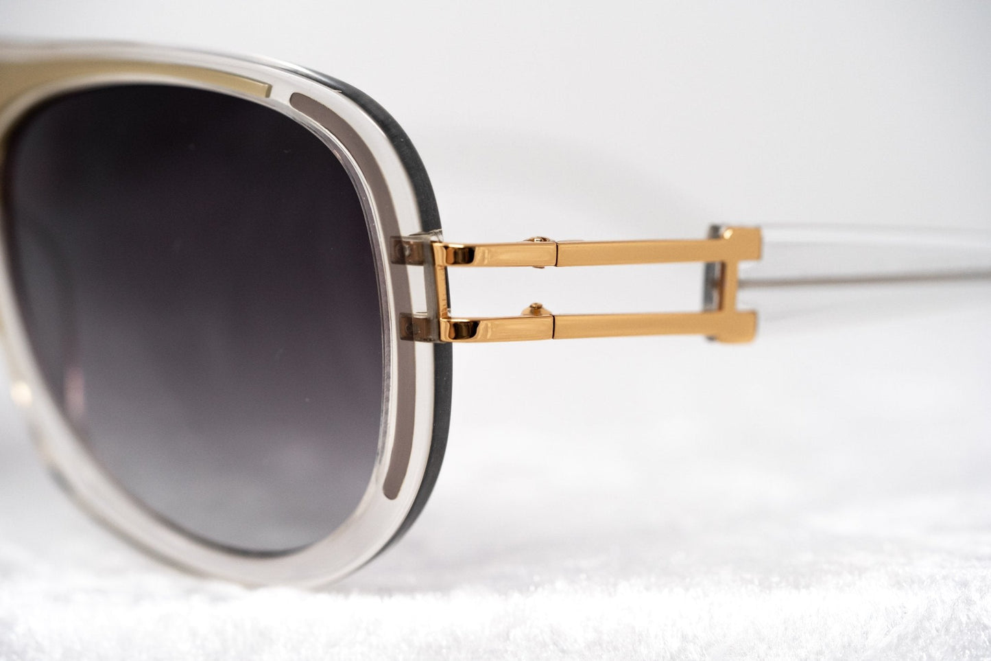 Prabal Gurung Sunglasses Olive Clear and Grey
