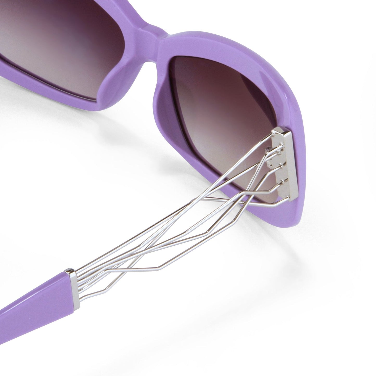 Prabal Gurung Sunglasses Rectangle Purple and Grey