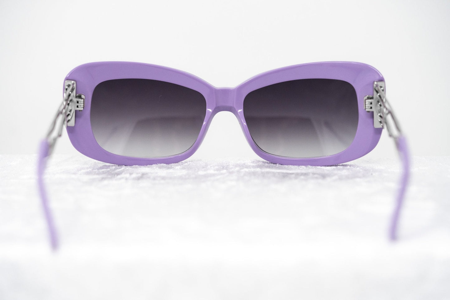Prabal Gurung Sunglasses Rectangle Purple and Grey