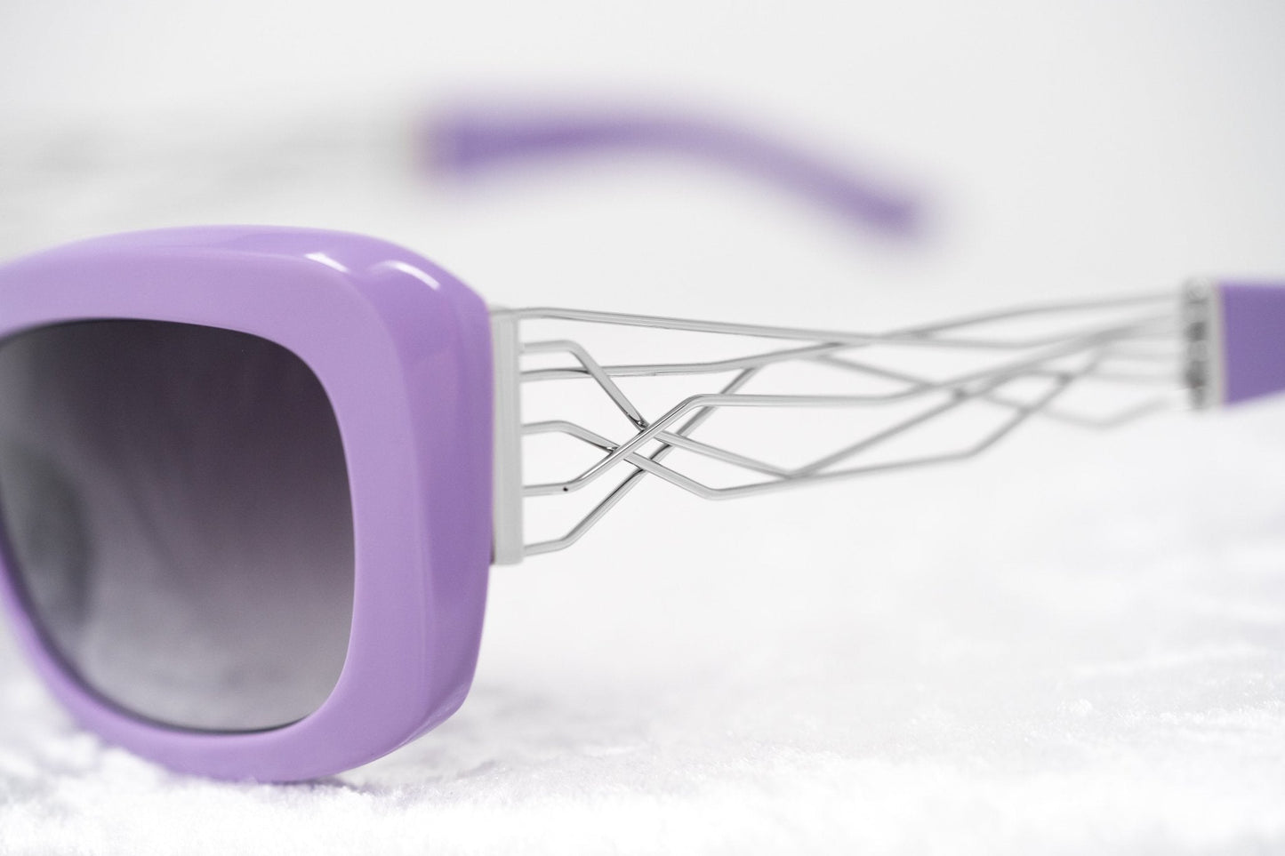 Prabal Gurung Sunglasses Rectangle Purple and Grey