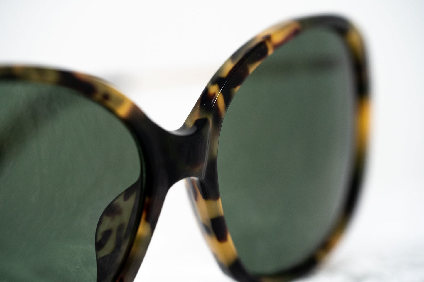 Prabal Gurung Sunglasses Oversized Tortoiseshell and Green