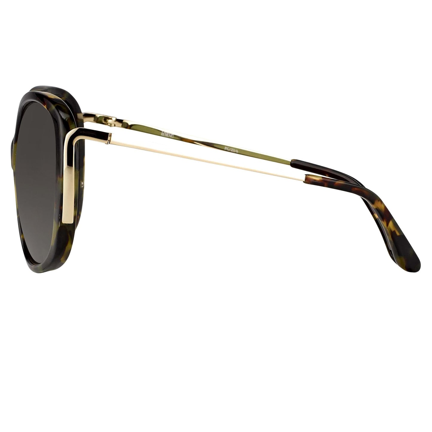 Prabal Gurung Sunglasses Oversized Tortoiseshell and Green