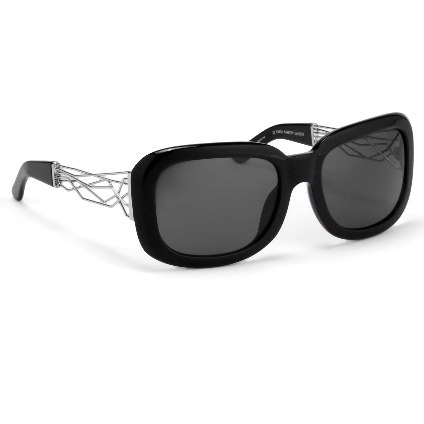 Prabal Gurung Sunglasses Rectangle Black and Grey