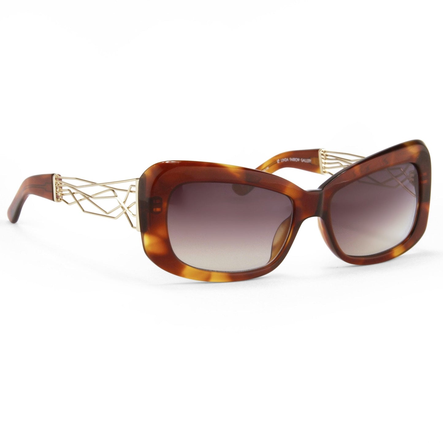 Prabal Gurung Sunglasses Rectangle Tortoise Shell and Grey