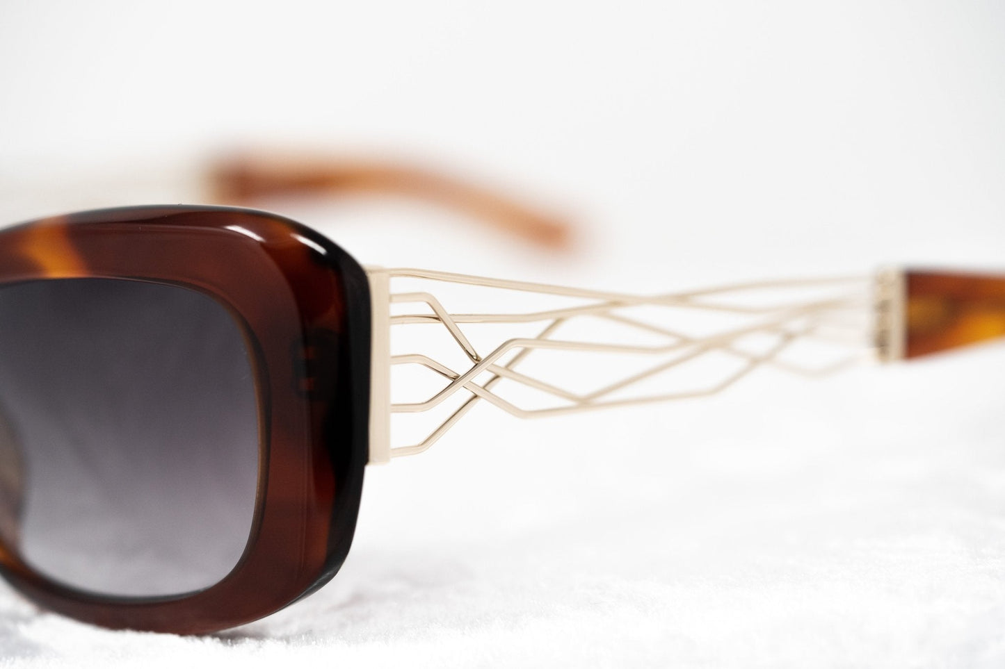 Prabal Gurung Sunglasses Rectangle Tortoise Shell and Grey