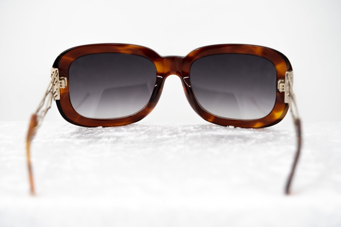 Prabal Gurung Sunglasses Rectangle Tortoise Shell Acetate and Grey