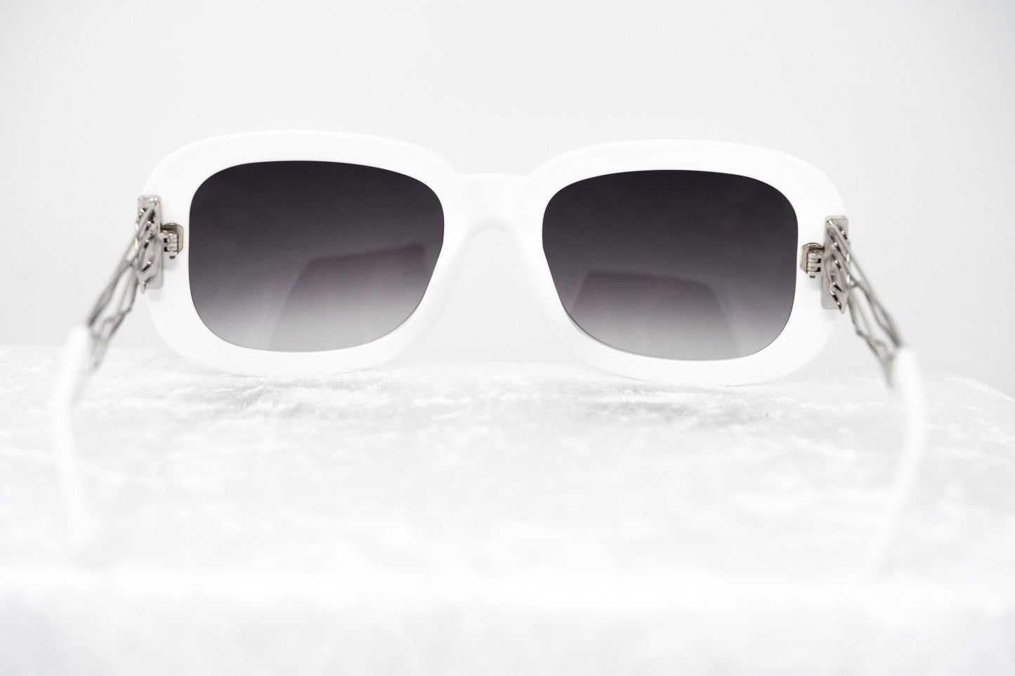 Prabal Gurung Sunglasses Rectangle White and Grey