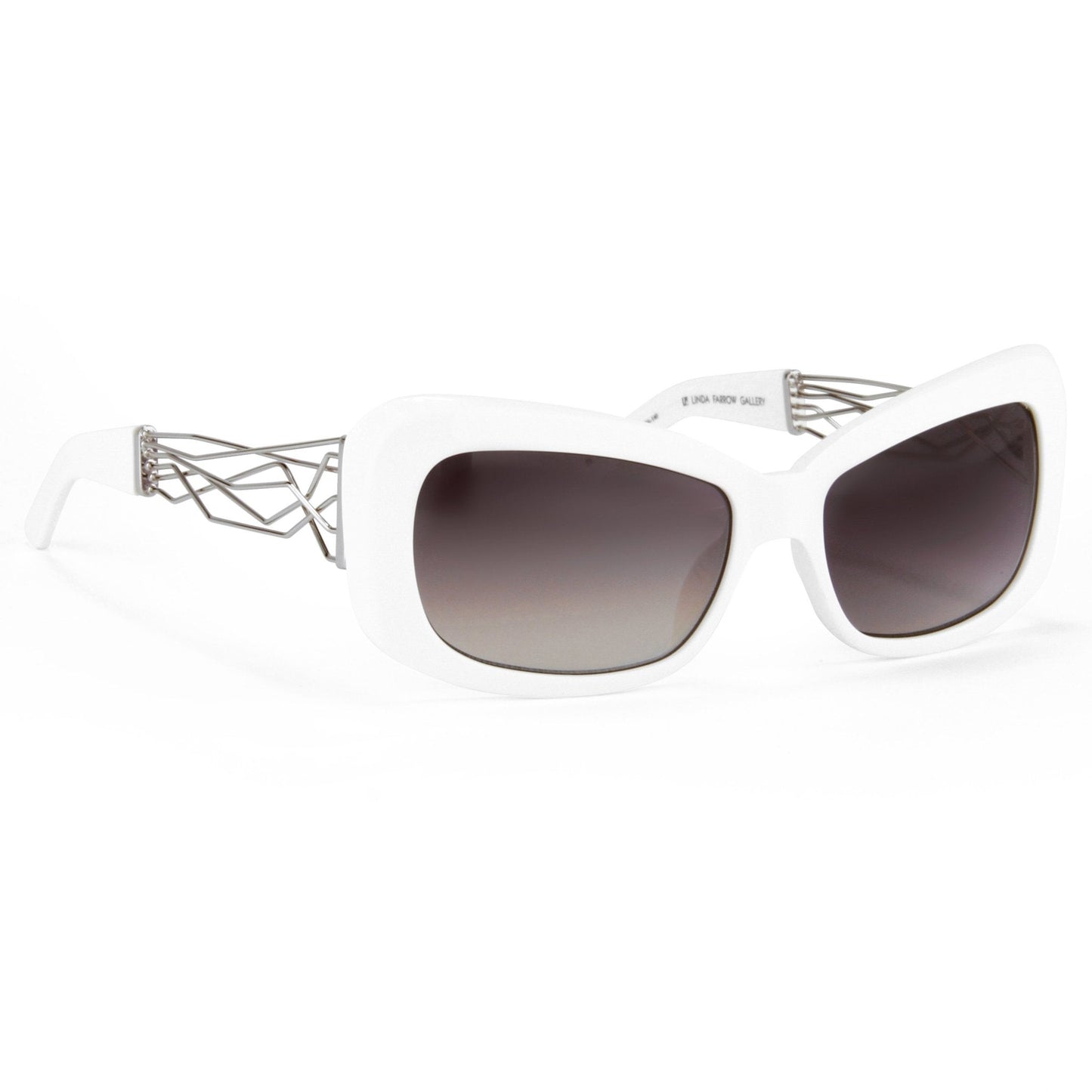 Prabal Gurung Sunglasses Rectangle White and Grey