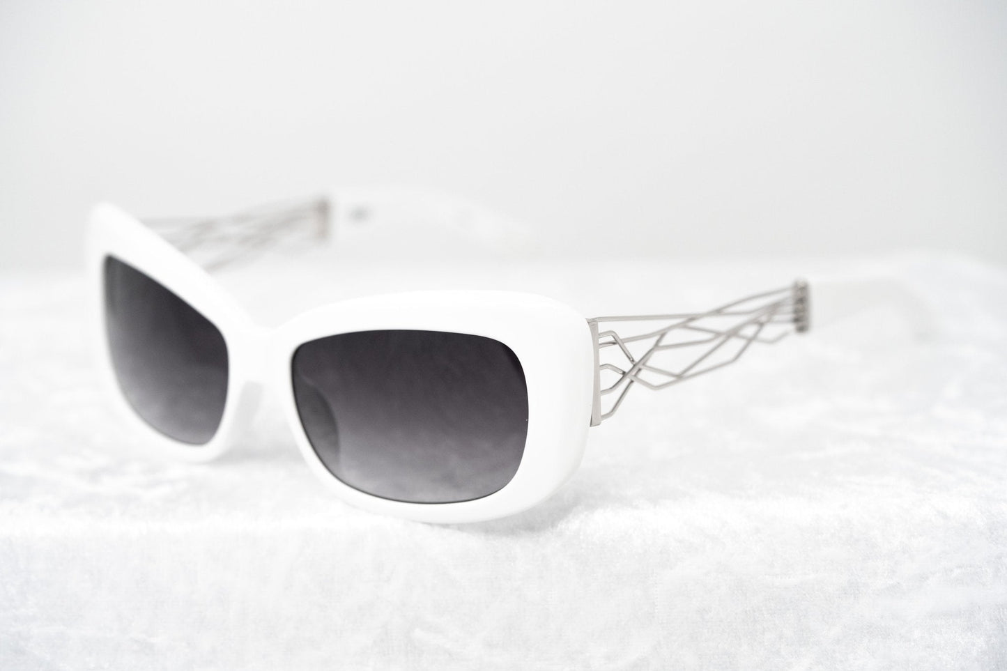 Prabal Gurung Sunglasses Rectangle White and Grey
