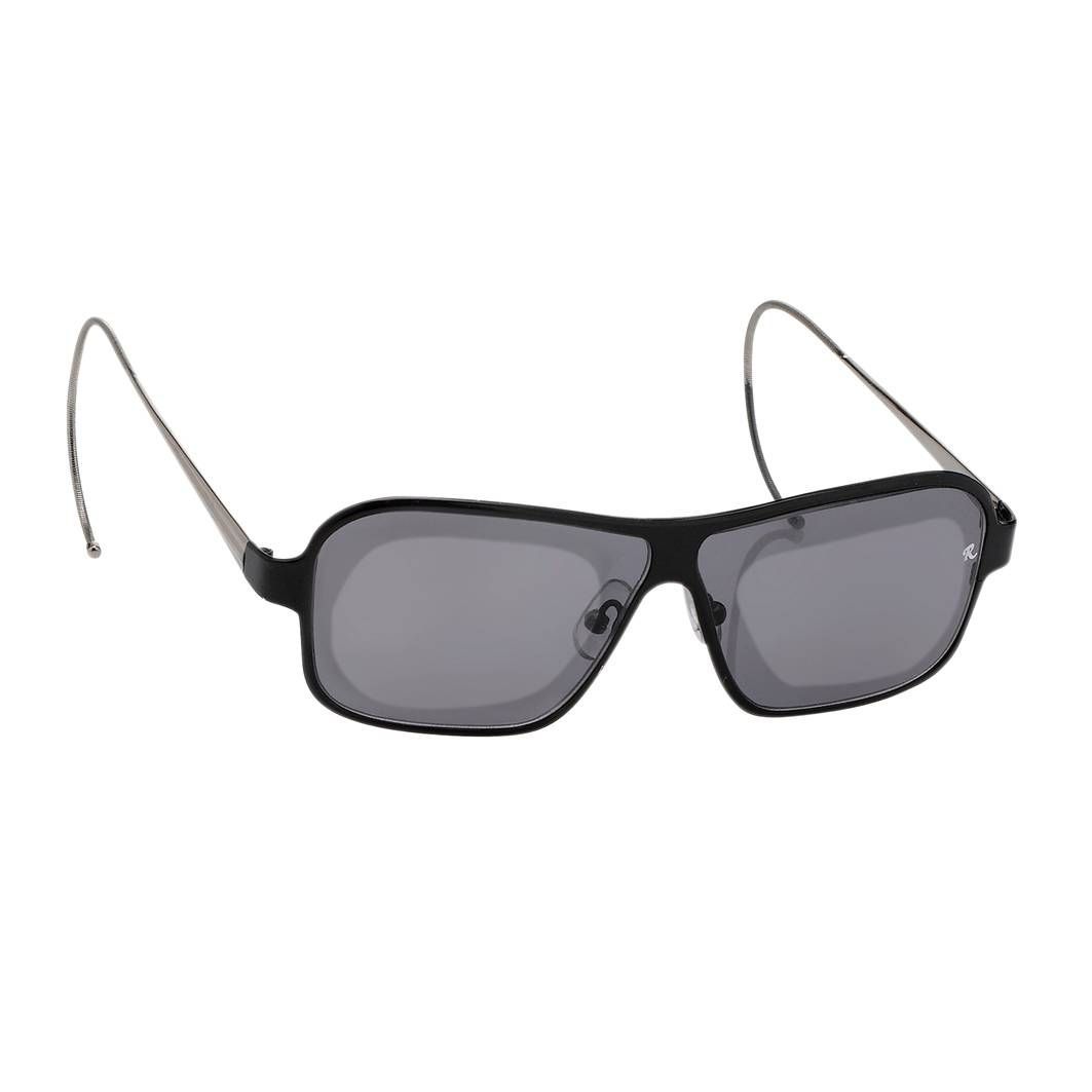 Raf Simons Sunglasses Size Extra Small Rectangular Black Silver and Grey