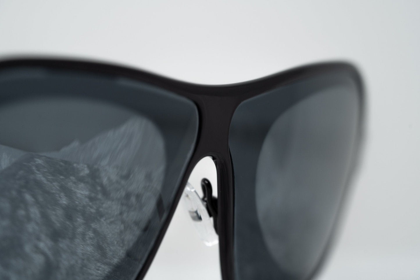 Raf Simons Sunglasses Size Extra Small Rectangular Black Silver and Grey
