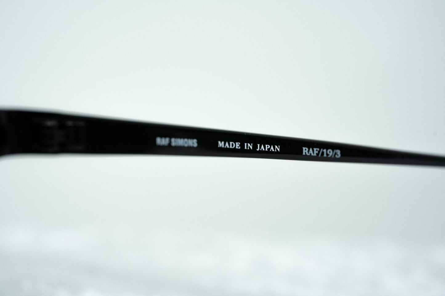Raf Simons Sunglasses Size Extra Small Rectangular Black and Grey