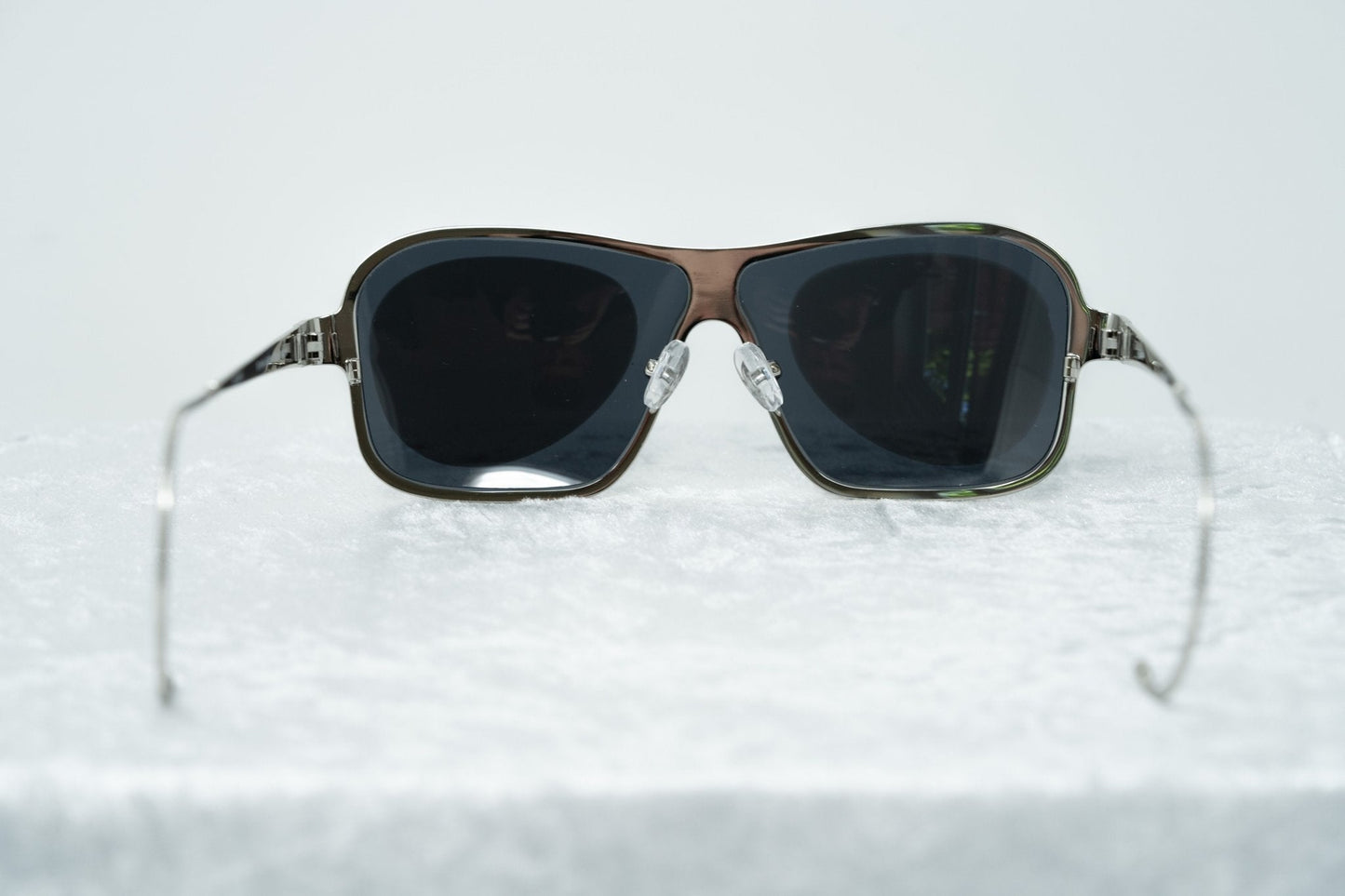 Raf Simons Sunglasses Size Extra Small Rectangular Silver and Grey
