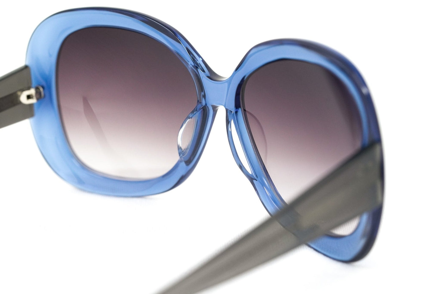 Rue De Mail Sunglasses Oversized Blue and Grey
