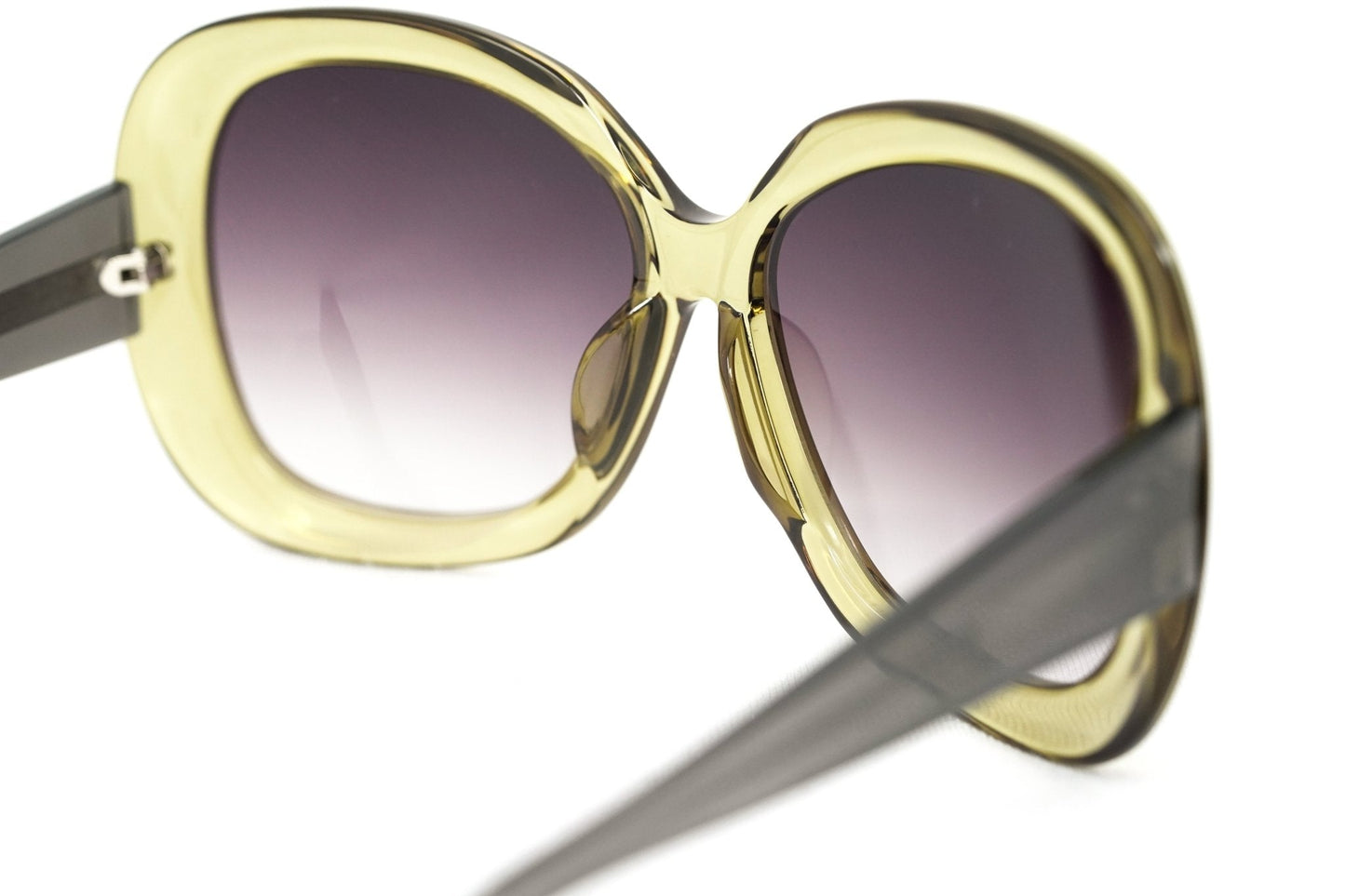 Rue De Mail Sunglasses Oversized Green Brown