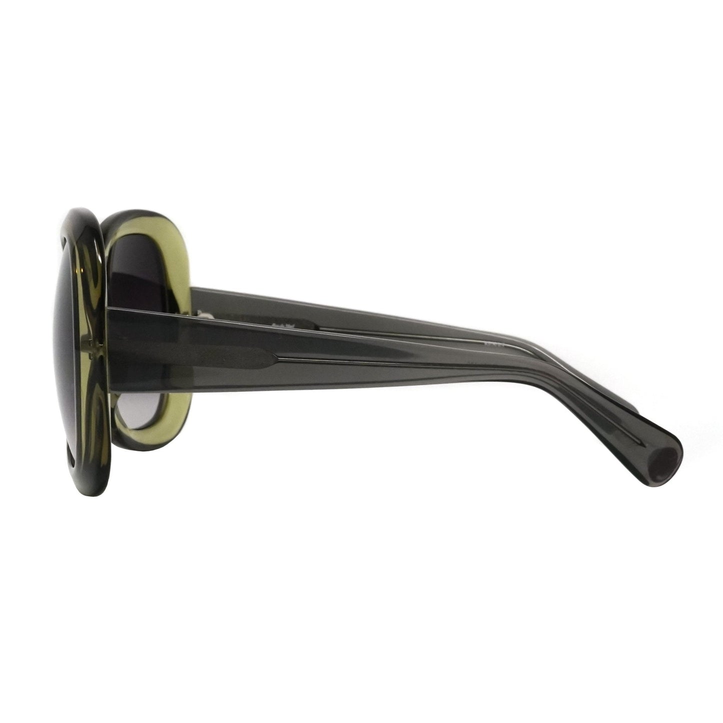 Rue De Mail Sunglasses Oversized Green Brown