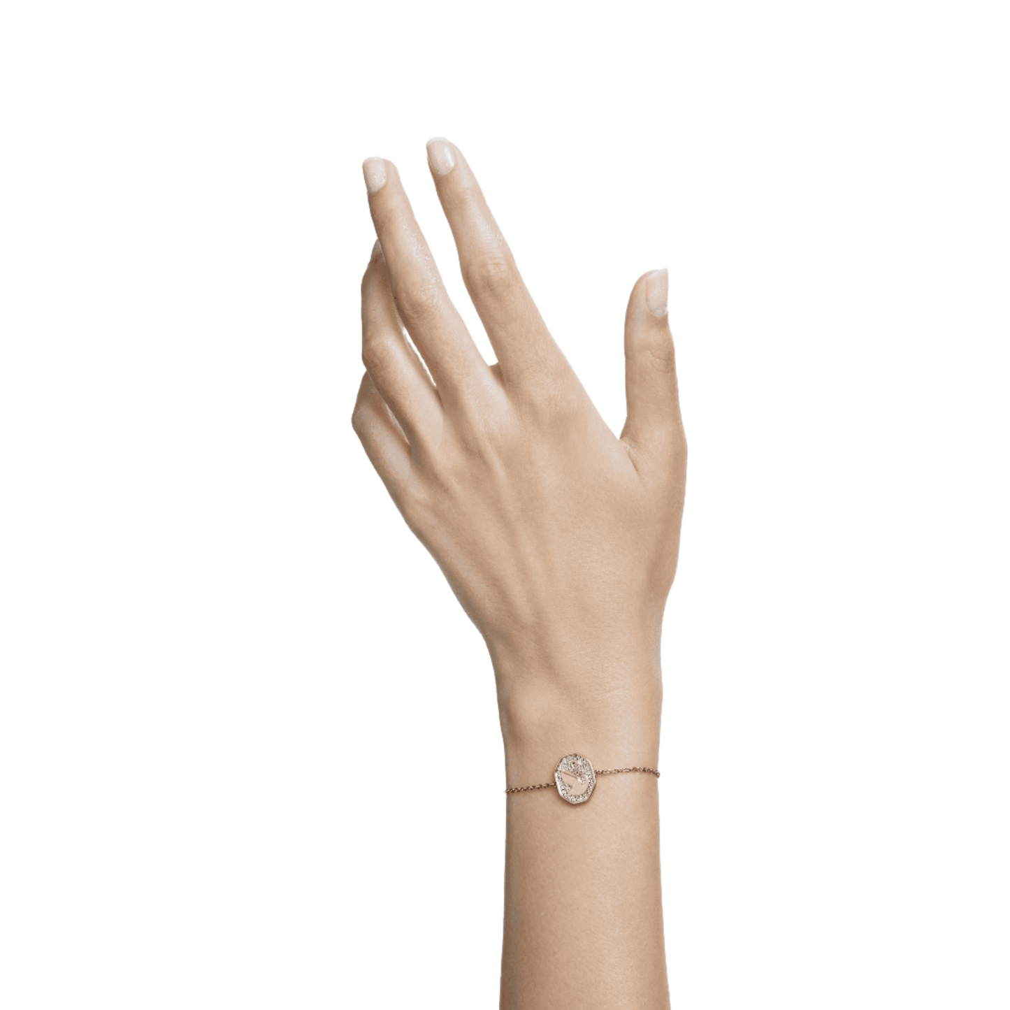 Swarovski Signum Swan Bracelet White Rose Gold Plated 5621107