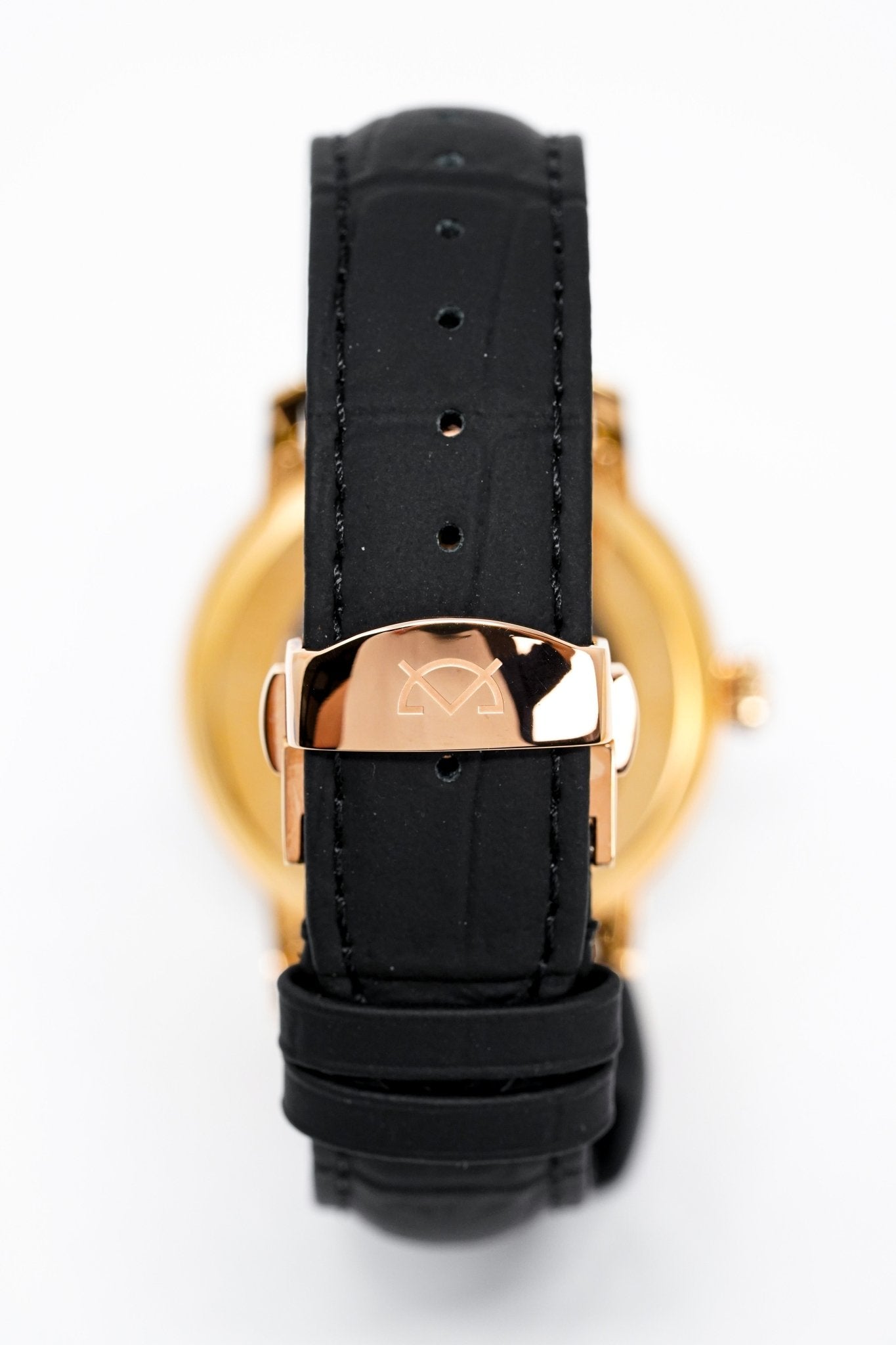 Silvana Men's Watch Black Origins Rose Gold PVD Rubber SR41ARR63RN