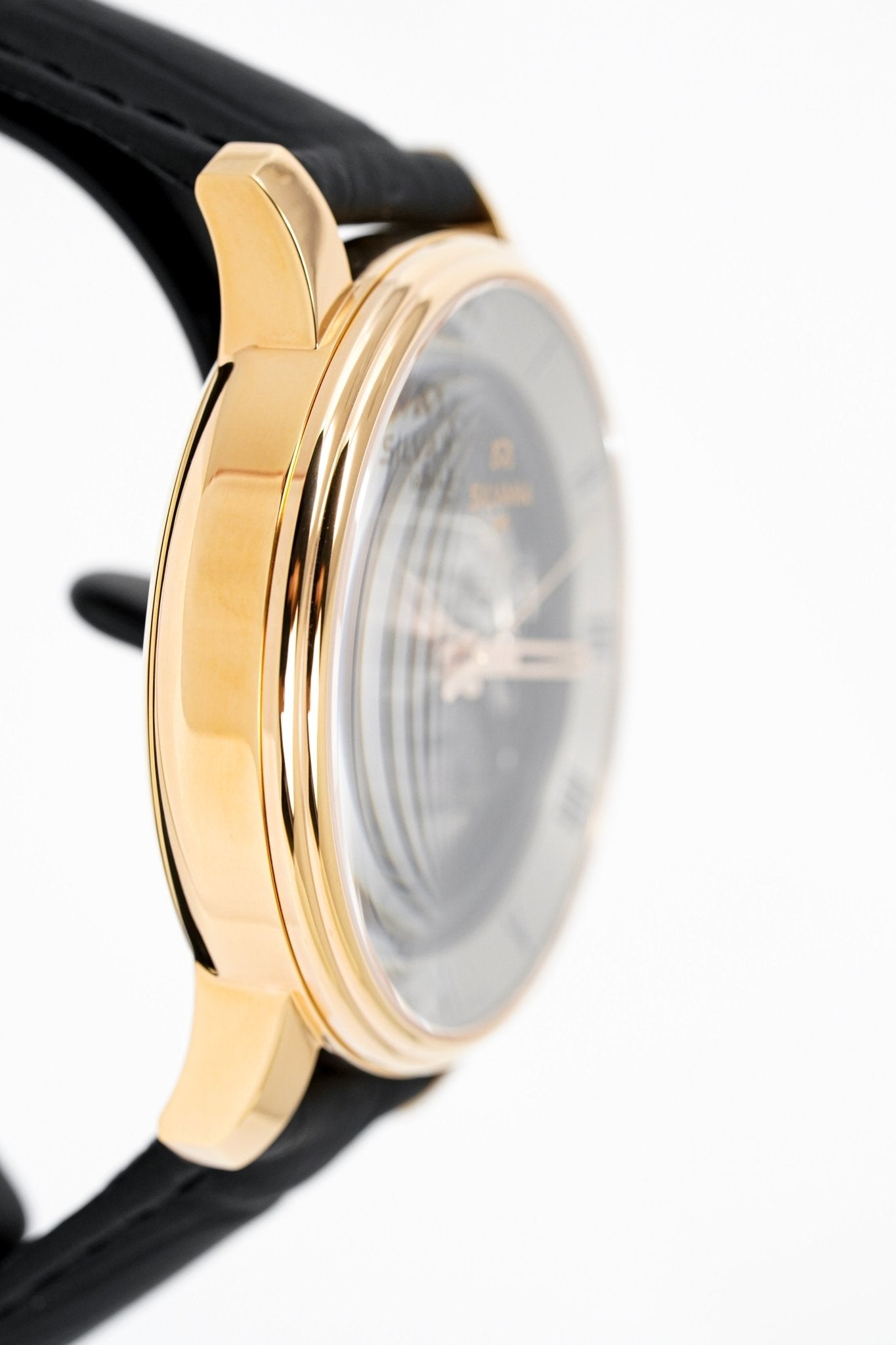 Silvana Men's Watch Black Origins Rose Gold PVD Rubber SR41ARR63RN