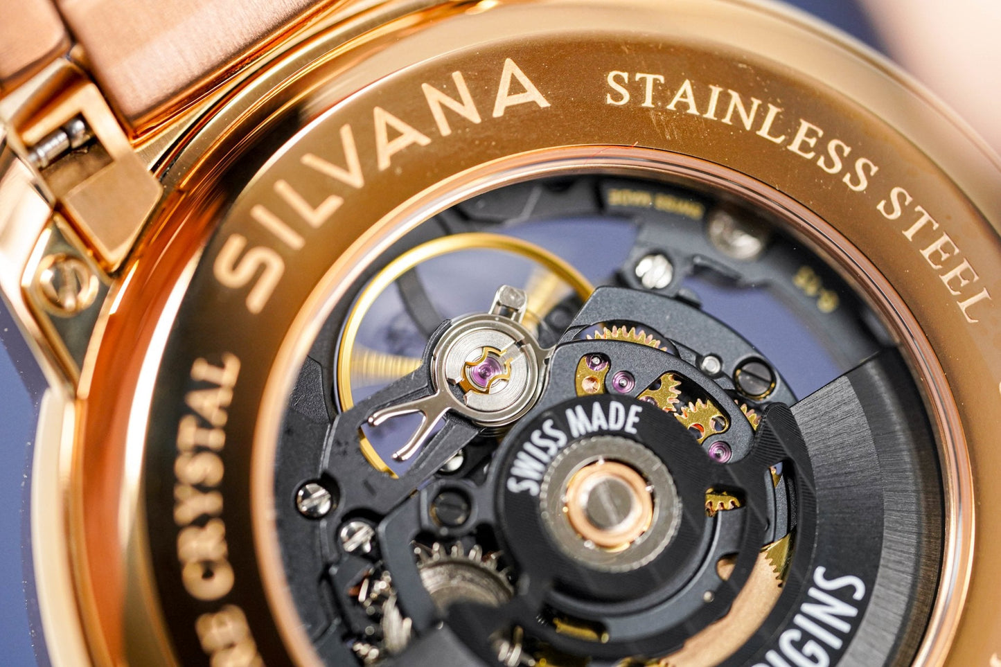 Silvana Men's Watch Black Origins Rose Gold PVD SR41ARR63R