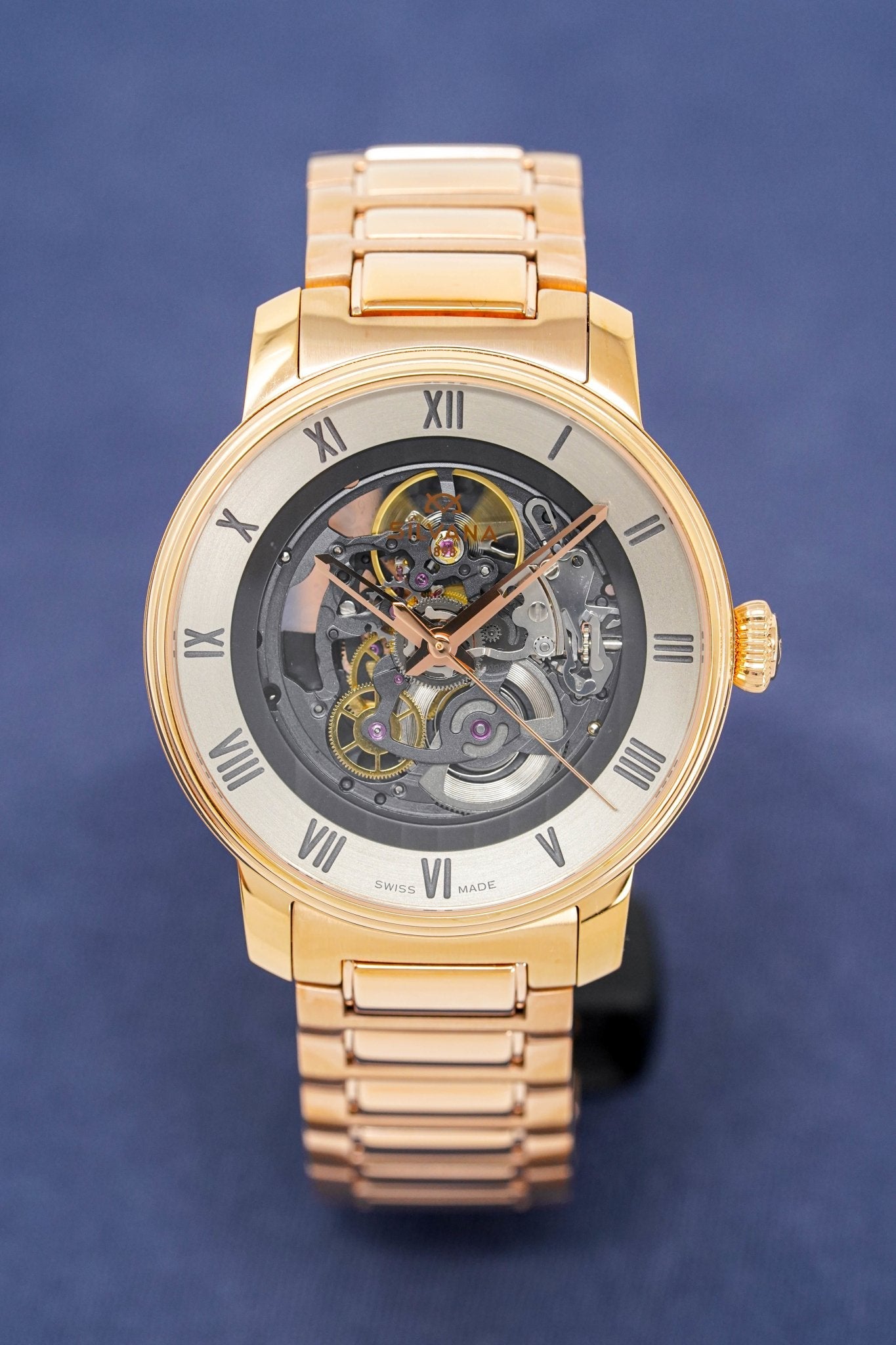Silvana Men's Watch Black Origins Rose Gold PVD SR41ARR63R