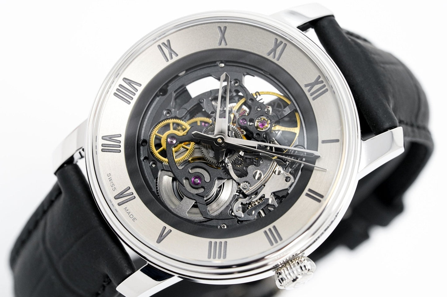 Silvana Men's Watch Black Origins Silver Rubber SR41ASS63RN