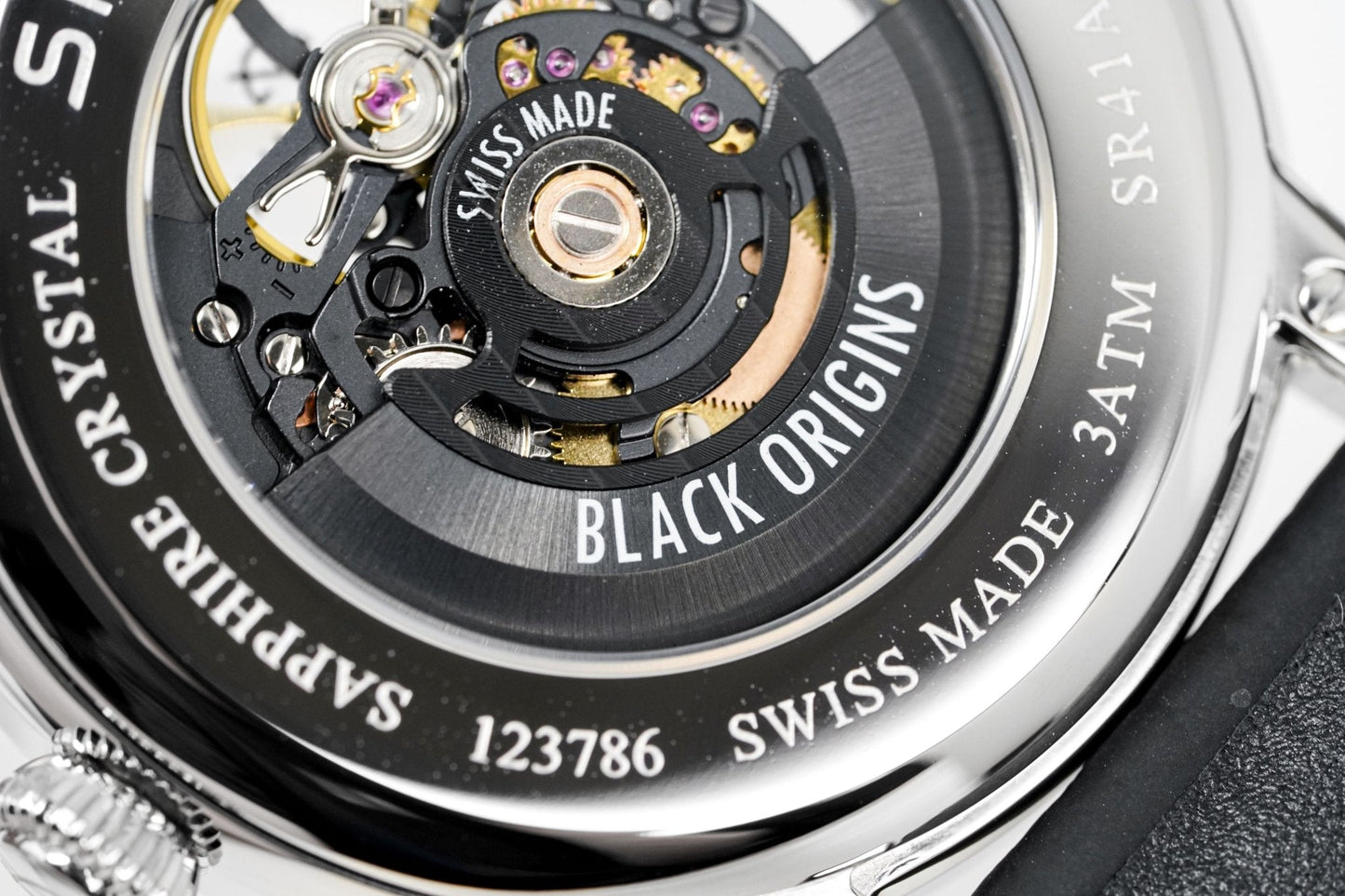 Silvana Men's Watch Black Origins Silver Rubber SR41ASS63RN