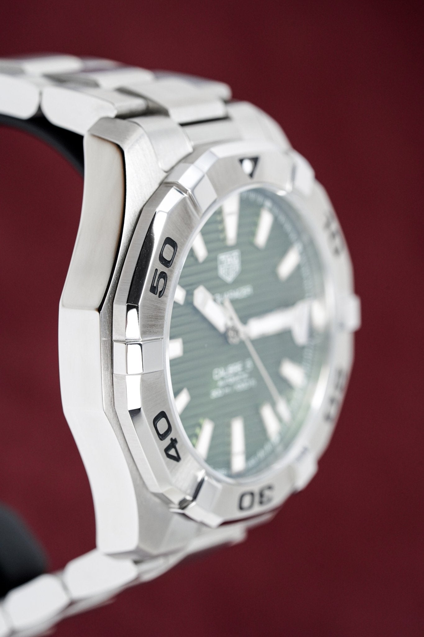 TAG HEUER Watch Pre-Owned 2020 Automatic AQUARACER Green WAY2015.BA0927