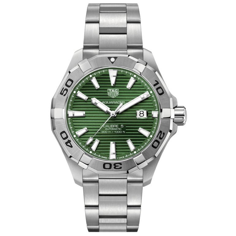 TAG HEUER Watch Pre-Owned 2020 Automatic AQUARACER Green WAY2015.BA0927