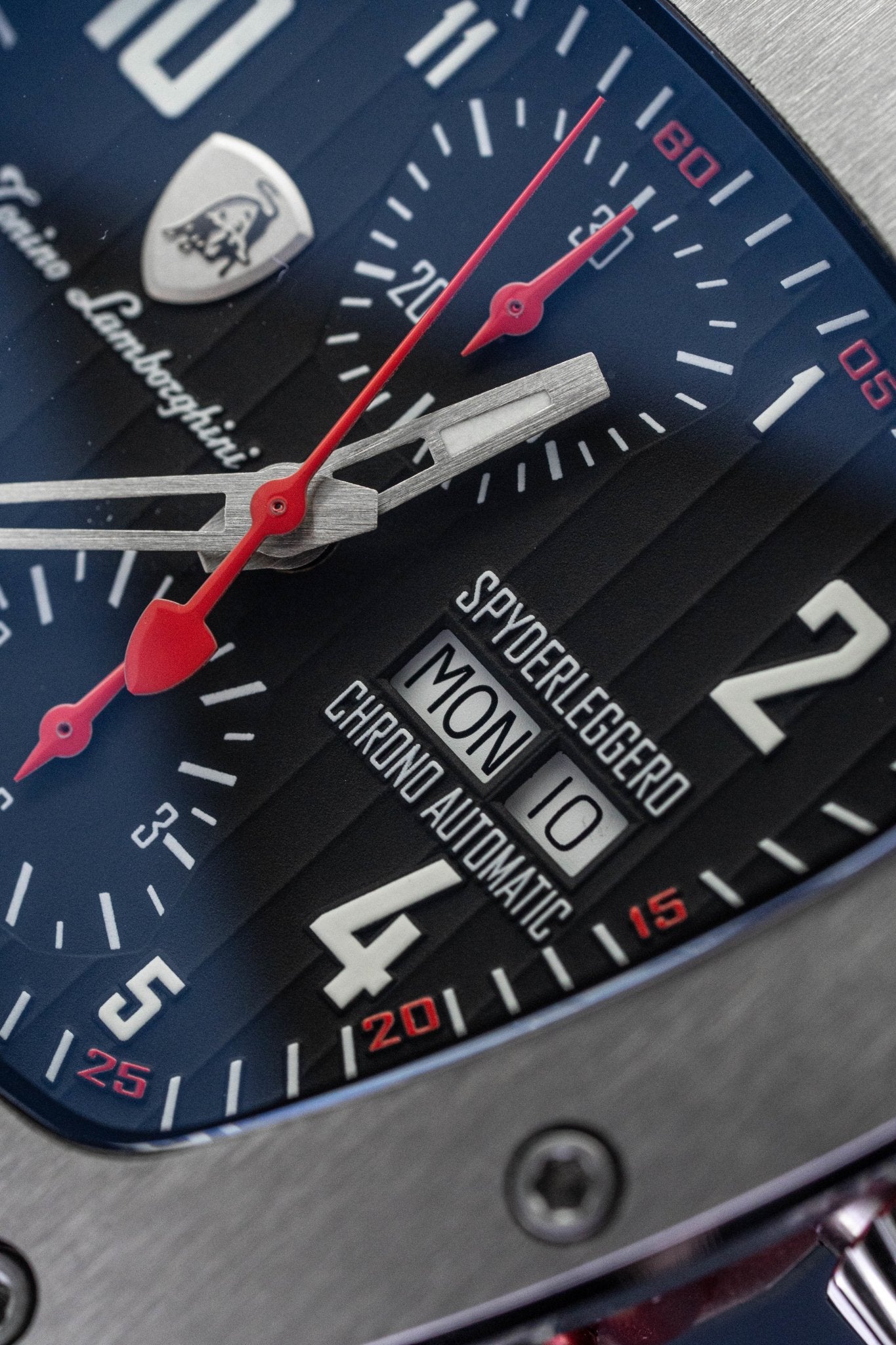 Tonino Lamborghini Spyderleggero Chronograph Watch Day Date Red TLF-T07-2
