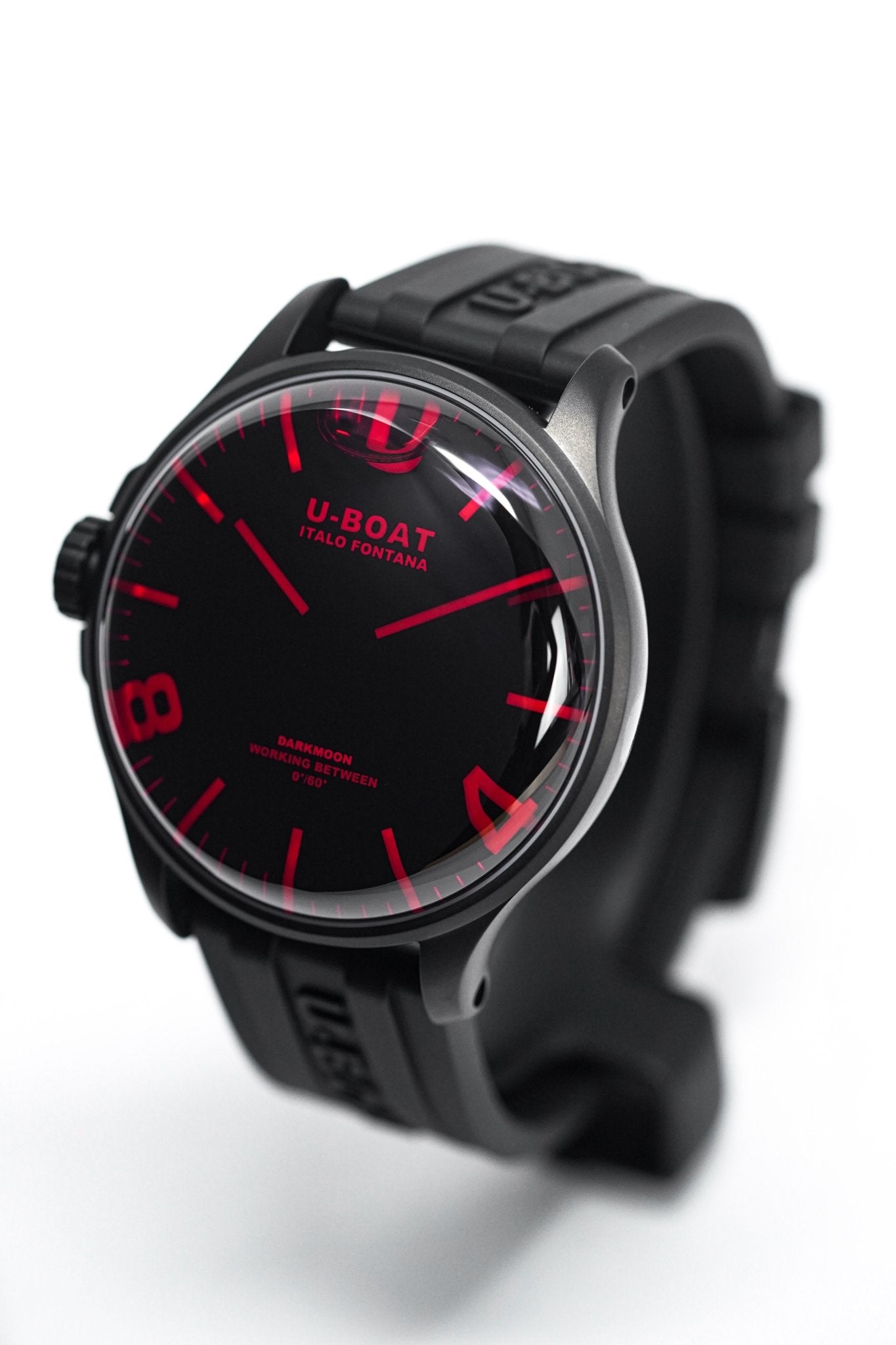 U-Boat Watch Darkmoon 44 Red Sapphire IP Black 8466/C