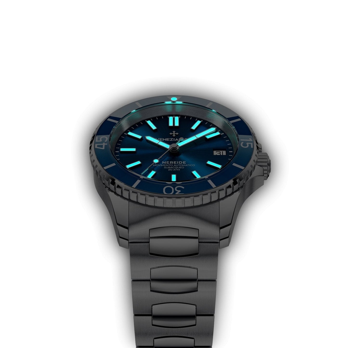 Venezianico Automatic Watch Nereide 39 Canova Bracelet Blue 3121502C