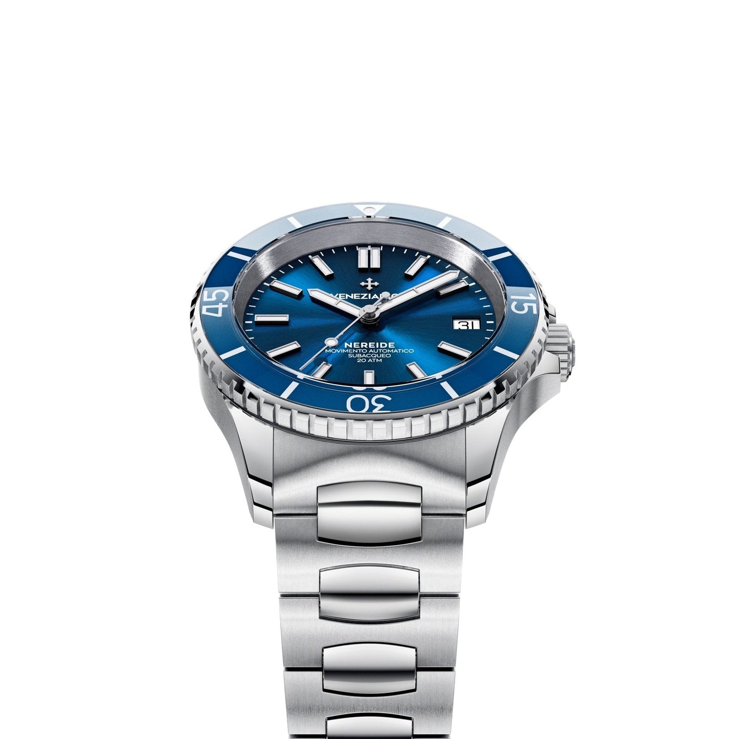 Venezianico Automatic Watch Nereide 39 Canova Bracelet Blue 3121502C