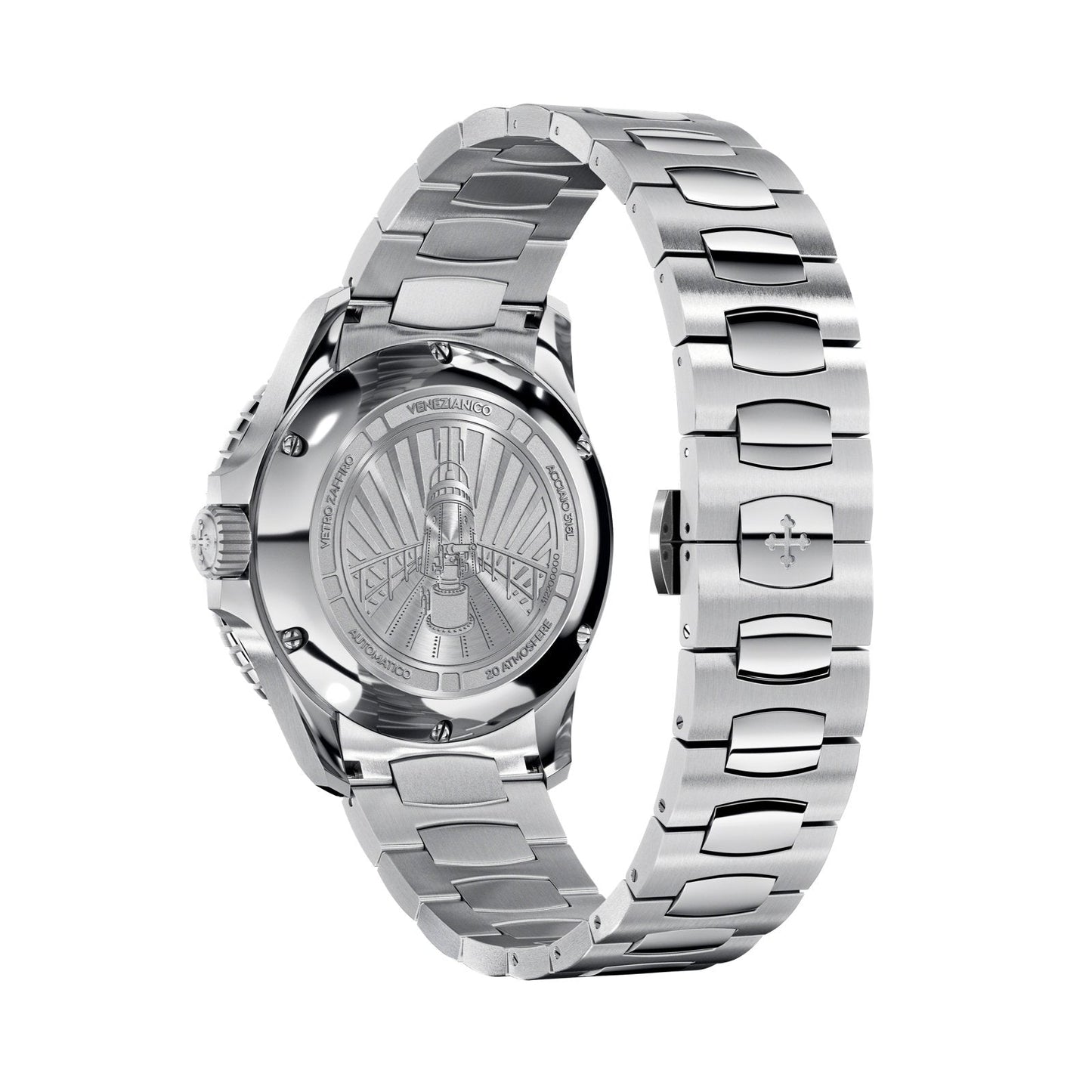 Venezianico Automatic Watch Nereide 39 Canova Bracelet Blue 3121502C