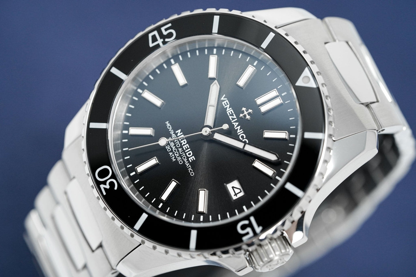 Venezianico Automatic Watch Nereide Canova Bracelet Black 3321504C