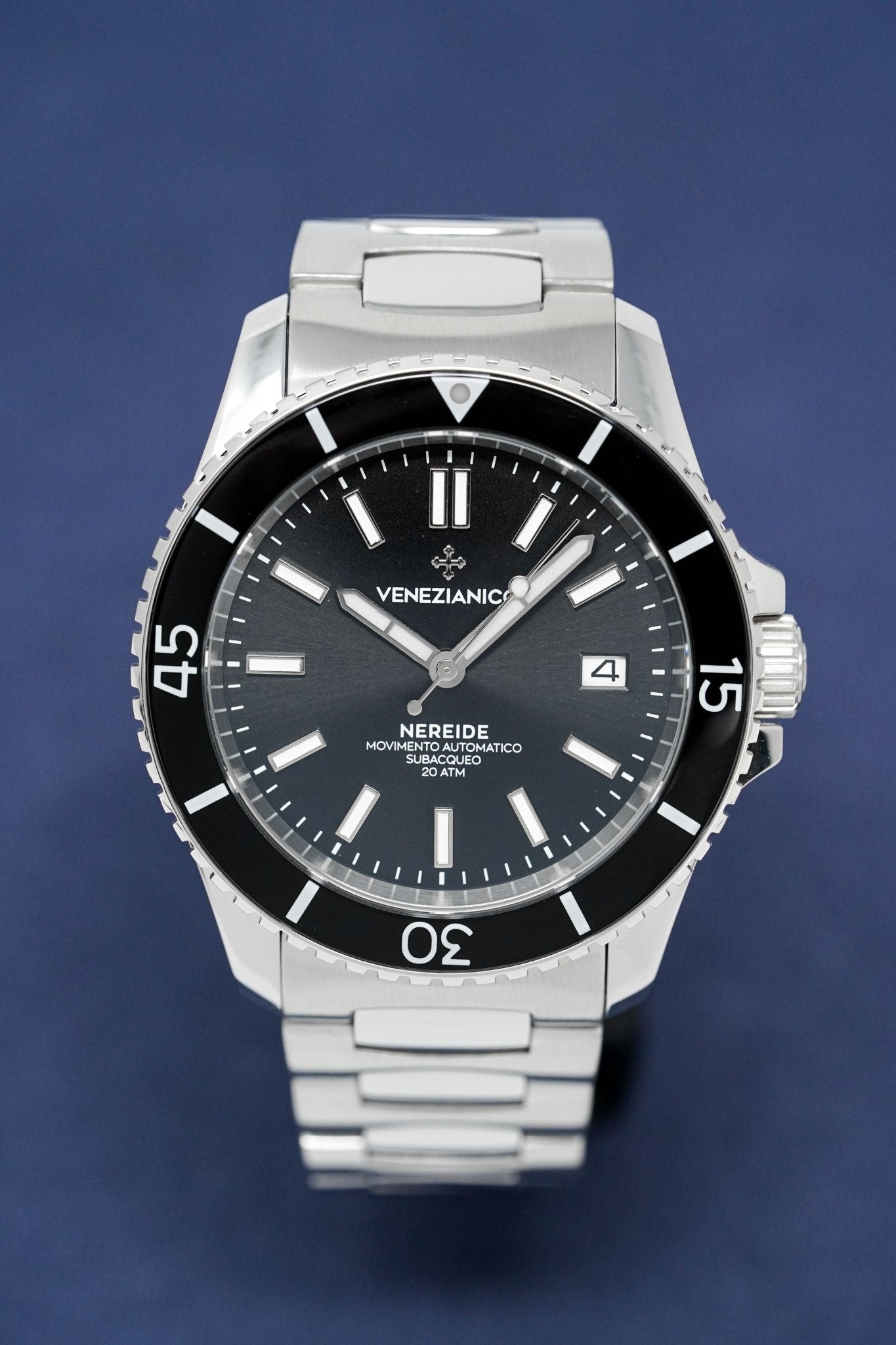 Venezianico Automatic Watch Nereide Canova Bracelet Black 3321504C