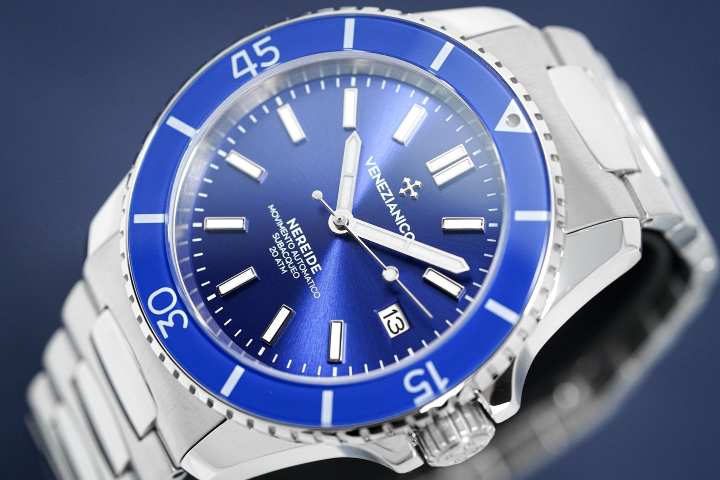 Venezianico Automatic Watch Nereide Canova Bracelet Blue 3321502C