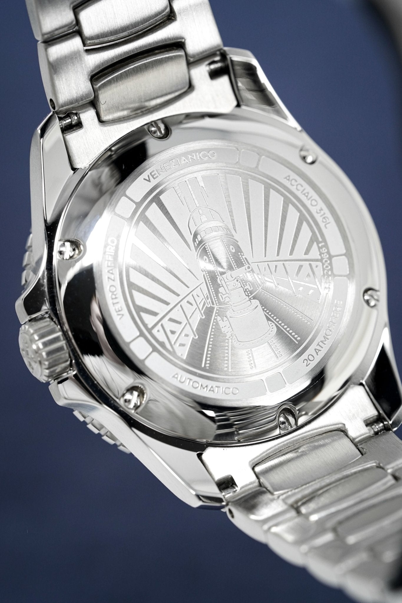 Venezianico Automatic Watch Nereide Canova Bracelet Blue 3321502C