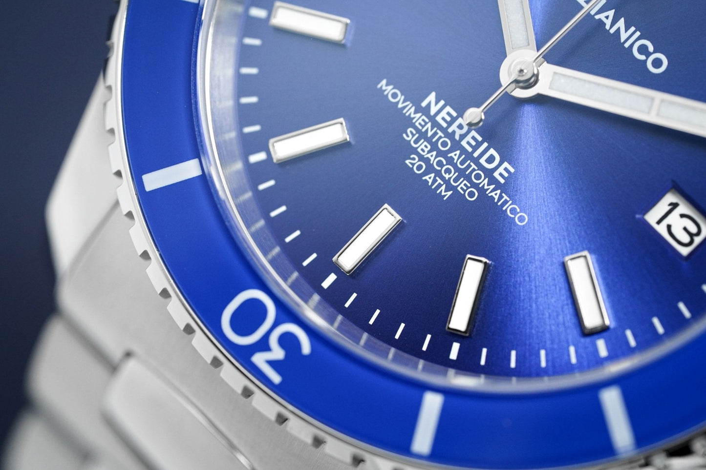 Venezianico Automatic Watch Nereide Canova Bracelet Blue 3321502C
