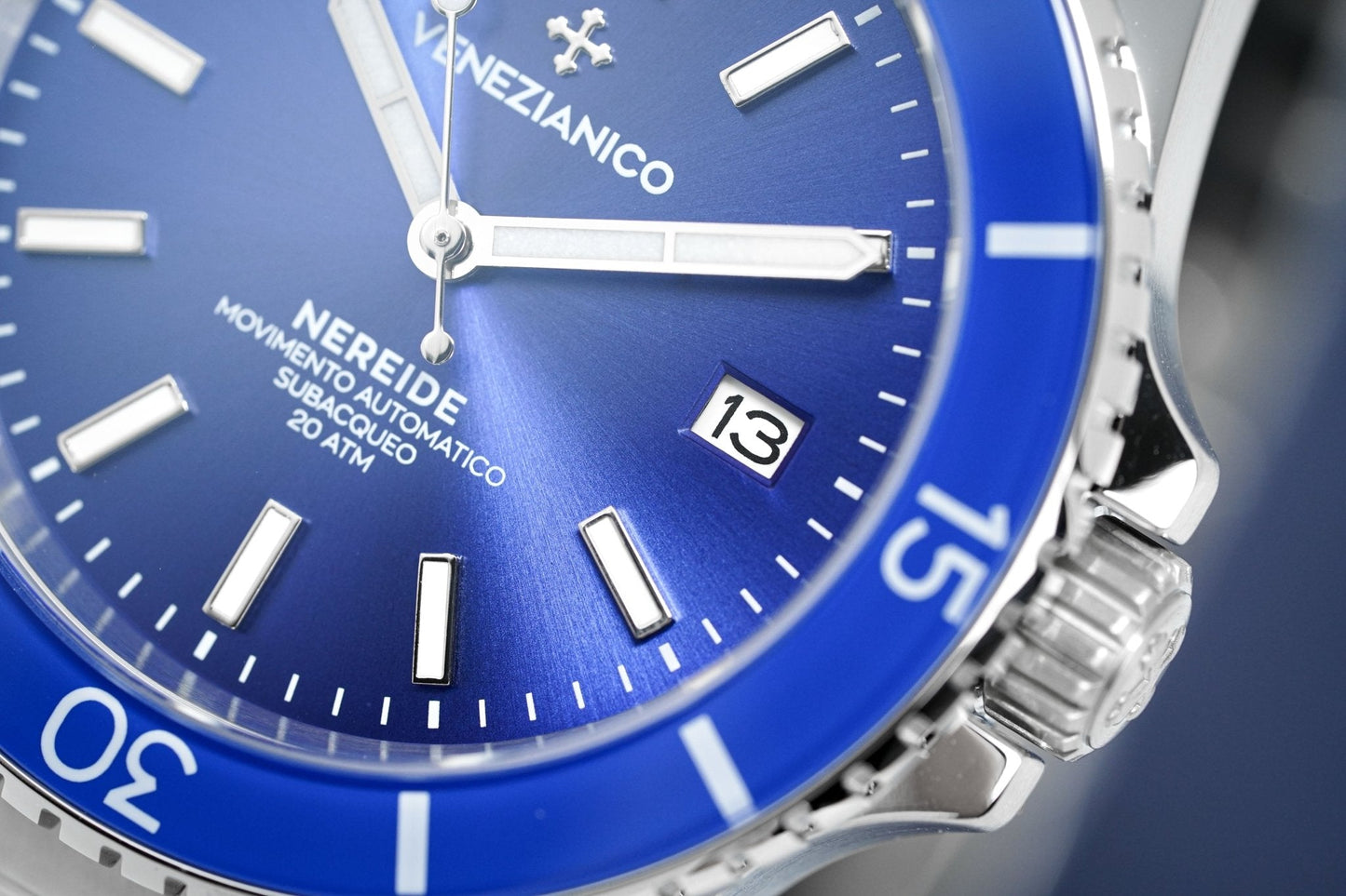 Venezianico Automatic Watch Nereide Canova Bracelet Blue 3321502C