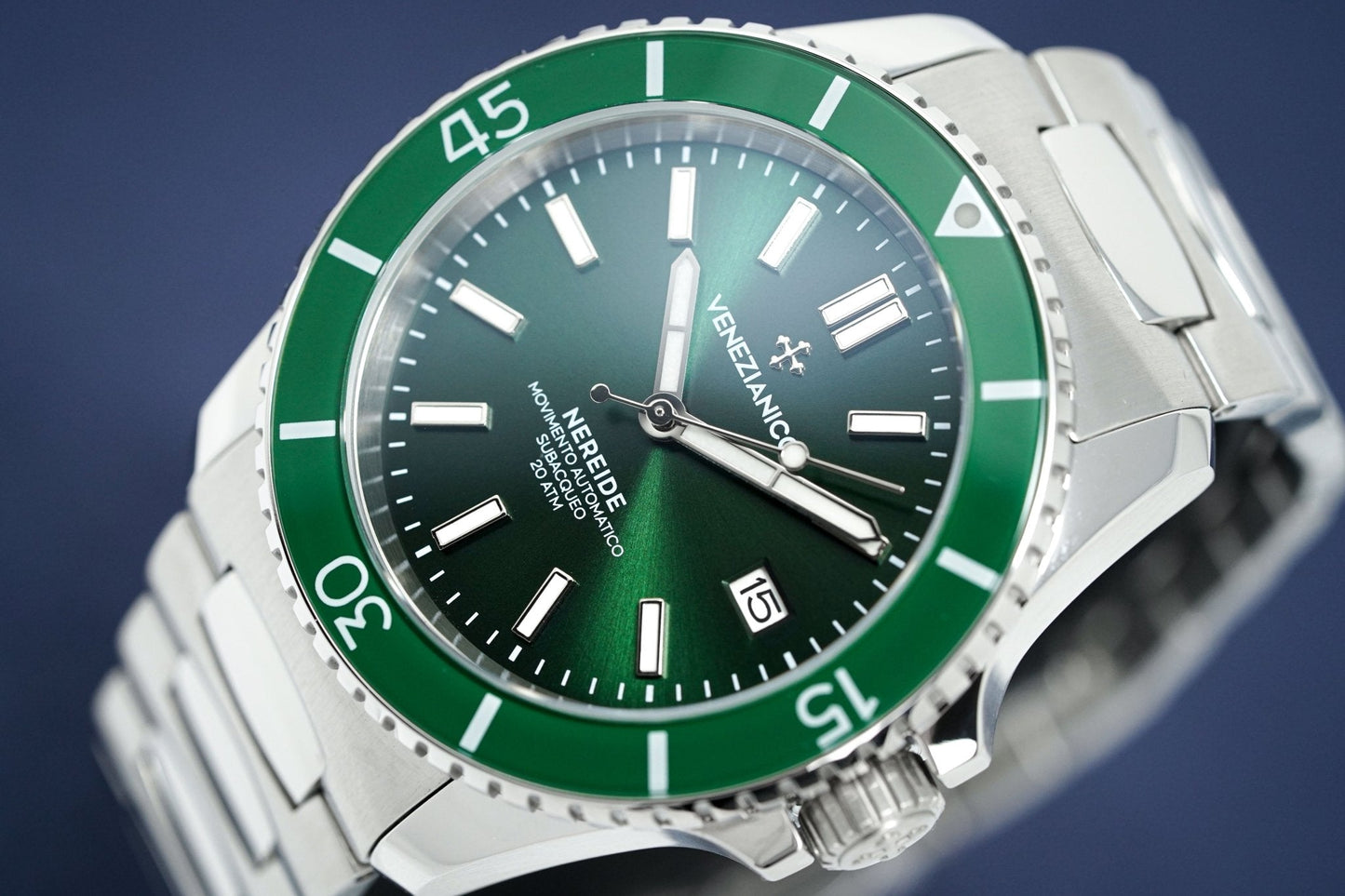 Venezianico Automatic Watch Nereide Canova Bracelet Green 3321501C